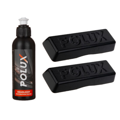 پک شامل یک عدد پولیش چراغ 200 میلی لیتر و دو عدد چسب 300 گرمی برند پولاکس